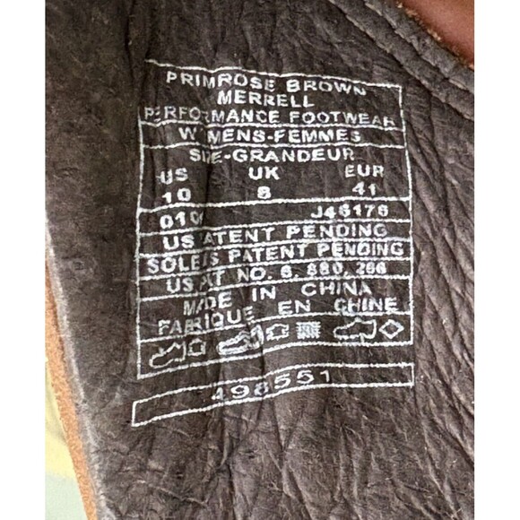 Merrell Primrose Women's Wedge Sandals Size 10 Leather Brown - Picture 12 of 12